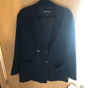Black double breast blazer